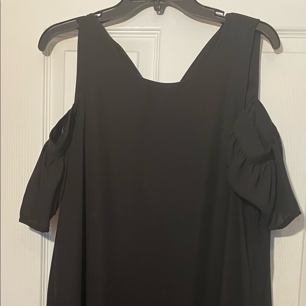 Black Cold Shoulder Dress